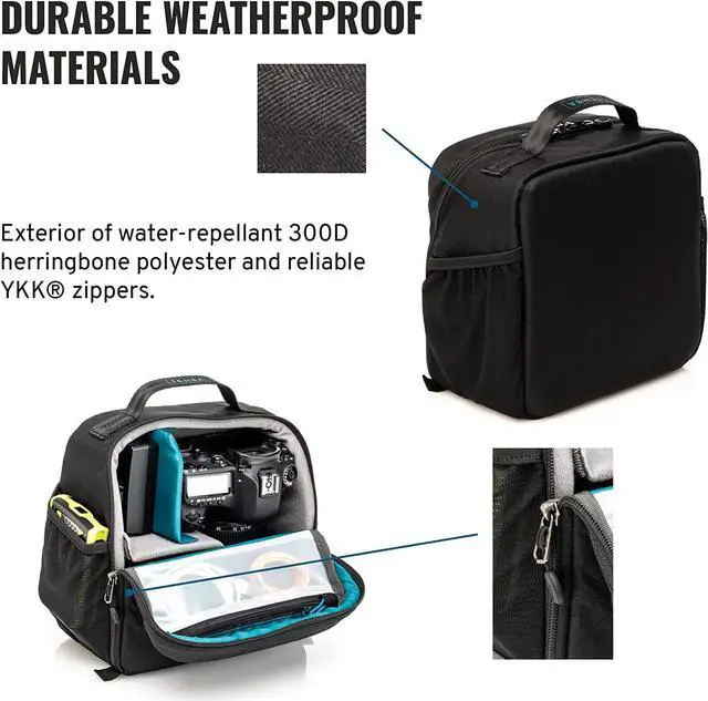Alt view image 6 of 7 - BYOB 9 DSLR Backpack Insert - Turns any bag into a camera bag for DSLR and Mirrorless cameras and lenses Black (636-622)