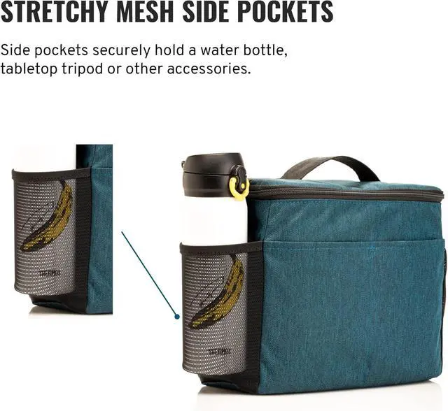 Alt view image 6 of 6 - BYOB Family Camera Case - Black Neoprene Camera Bag - Water Resistant - Protecting and Carrying Cameras