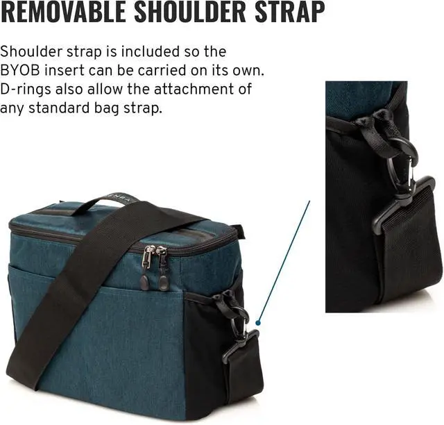 Alt view image 4 of 6 - BYOB Family Camera Case - Black Neoprene Camera Bag - Water Resistant - Protecting and Carrying Cameras