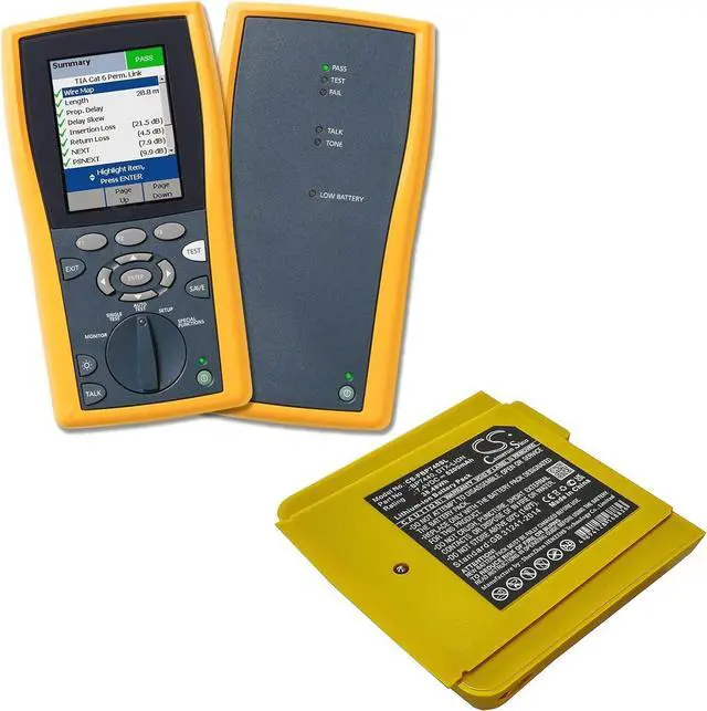 Alt view image 3 of 3 - 2 Pcs 5200mAh/7.4V Replacement Battery for Fluke DTX-1800-MS DTX-1800-M DTX-1200-M DTX-1200-MS BP7440 DTX-Lion