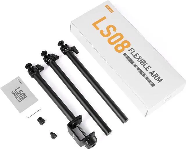 Alt view image 7 of 7 - LS08 Flexible Overhead Camera Mount Desk Stand, Webcam Stand Microphone Boom Arm Tabletop Photography Videography Live Stream Table clamp Mount