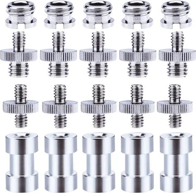 Main image of Sunmns 1/4 Inch and 3/8 Inch Converter Threaded Screws Adapter Mount Set | for Camera/ Tripod/ Monopod/ Ballhead, 21 Pieces