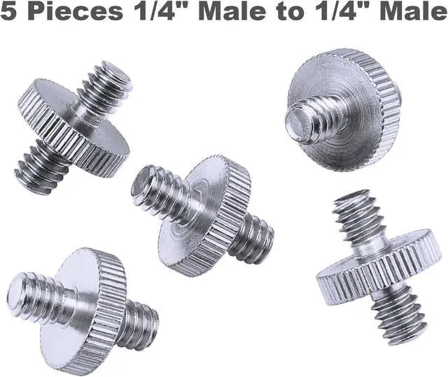 Alt view image 4 of 7 - Sunmns 1/4 Inch and 3/8 Inch Converter Threaded Screws Adapter Mount Set | for Camera/ Tripod/ Monopod/ Ballhead, 21 Pieces