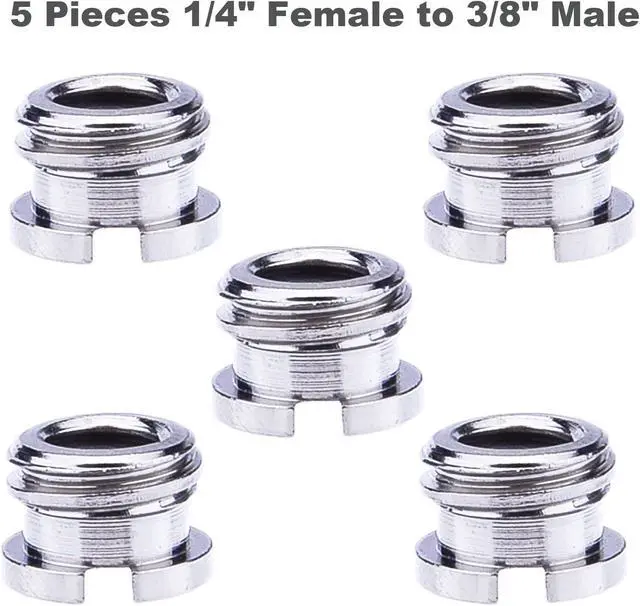 Alt view image 6 of 7 - Sunmns 1/4 Inch and 3/8 Inch Converter Threaded Screws Adapter Mount Set | for Camera/ Tripod/ Monopod/ Ballhead, 21 Pieces