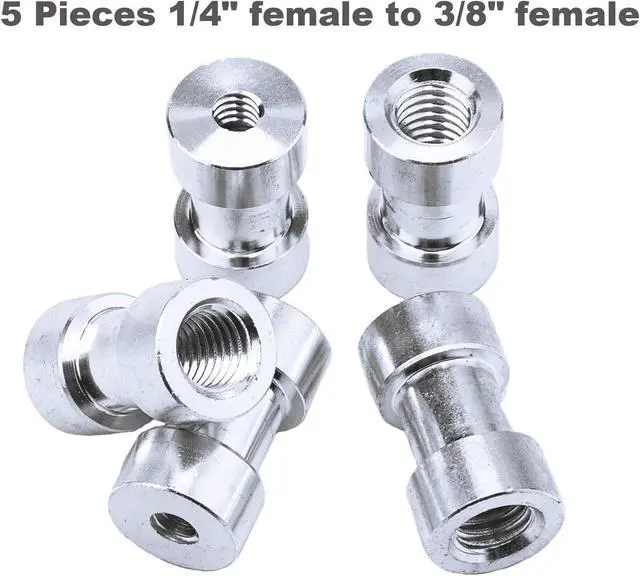 Alt view image 5 of 7 - Sunmns 1/4 Inch and 3/8 Inch Converter Threaded Screws Adapter Mount Set | for Camera/ Tripod/ Monopod/ Ballhead, 21 Pieces