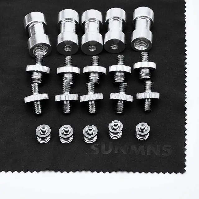 Alt view image 7 of 7 - Sunmns 1/4 Inch and 3/8 Inch Converter Threaded Screws Adapter Mount Set | for Camera/ Tripod/ Monopod/ Ballhead, 21 Pieces