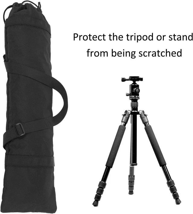 Alt view image 3 of 7 - Gugxiom Tripod Bag for Tripods up to 22", Nylon Tripod Carrying Case Bag with Adjustable Shoulder Strap, for Speaker Stands, Light Stand Tripod Monopod Photography Photo Studio