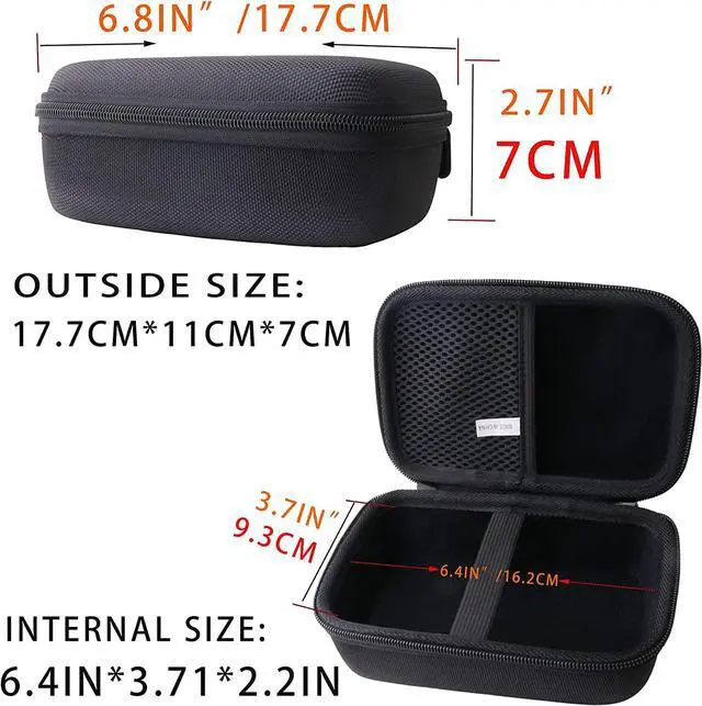 Alt view image 2 of 7 - Hard EVA Carrying Case Compatible with Lovia/Wellue Smart Blood Pressure Monitor,Upper Arm Cuff BP Machine Storage case.