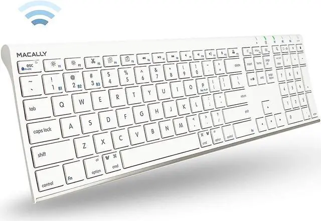 Alt view image 2 of 7 - Macally Wireless Bluetooth Keyboard and Laptop Stand, Ultimate Duo