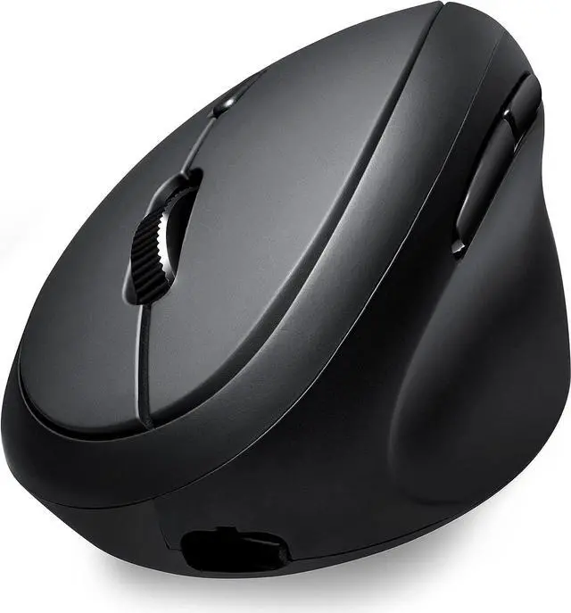 Main image of Perixx PERIMICE-819B Bluetooth Portable Vertical Mouse - Wireless 3-in-1 Multi-Device Spec - Silent-Click - Portable Compact Size - Black - Right Handed