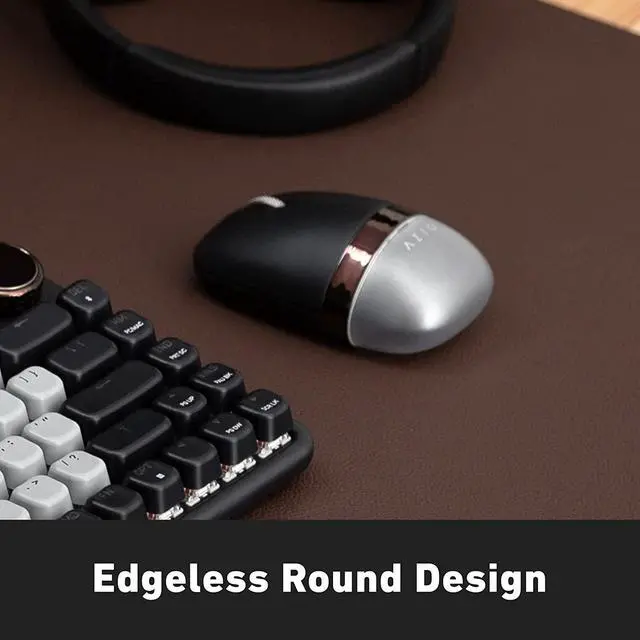 Alt view image 2 of 7 - Azio IZO BT 5.0 and RF 2.4G Optical Mouse (Black Willow), IM404