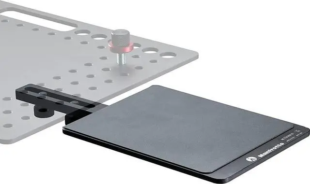 Main image of Manfrotto TetherGear Mouse Deck, PC Holder Accessory, External Mouse Pad for Lightweight Aluminium Laptop Holder, Left-Hand Or Right-Hand Configuration, 32 cm x 15 cm, MLTSA2001B