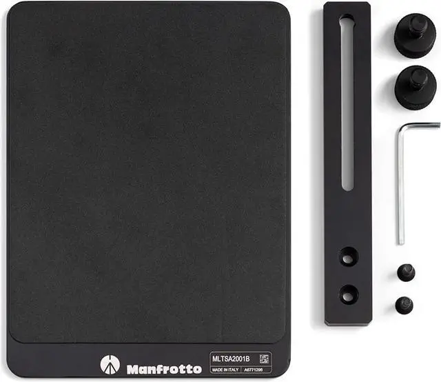 Alt view image 3 of 7 - Manfrotto TetherGear Mouse Deck, PC Holder Accessory, External Mouse Pad for Lightweight Aluminium Laptop Holder, Left-Hand Or Right-Hand Configuration, 32 cm x 15 cm, MLTSA2001B