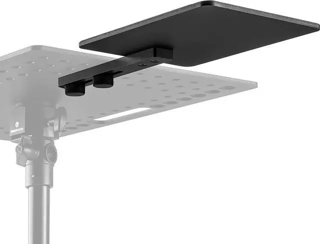 Alt view image 4 of 7 - Manfrotto TetherGear Mouse Deck, PC Holder Accessory, External Mouse Pad for Lightweight Aluminium Laptop Holder, Left-Hand Or Right-Hand Configuration, 32 cm x 15 cm, MLTSA2001B