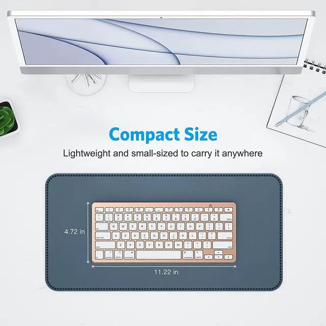 Alt view image 3 of 7 - OMOTON Bluetooth Keyboard for Mac, Compact Wireless Keyboard Compatible with MacBook Pro/Air, iMac, iMac Pro, Mac Mini, Mac Pro Laptop and PC (Gold)