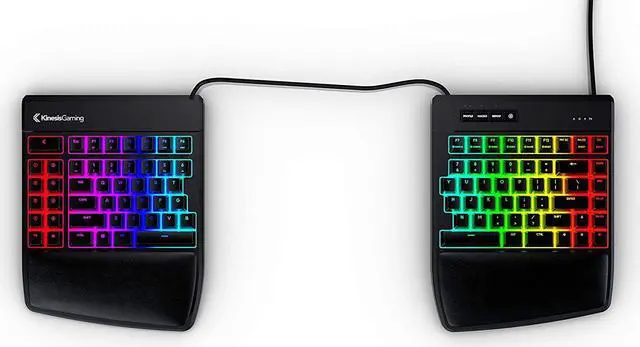 Alt view image 5 of 7 - KINESIS GAMING Freestyle Edge RGB Split Mechanical Keyboard (MX Blue)