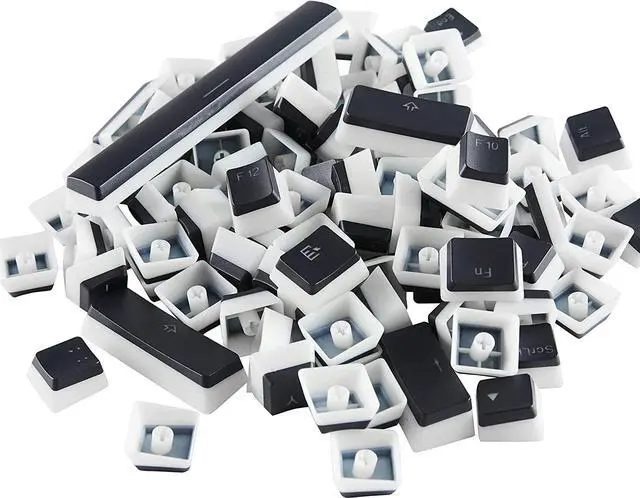 Alt view image 3 of 7 - Glorious Aura V2 (Black) - PBT Pudding Keycaps for Mechanical Keyboards - ANSI (US), ISO Compatible - Supports Full Size, TKL, 75%, 60% Layouts