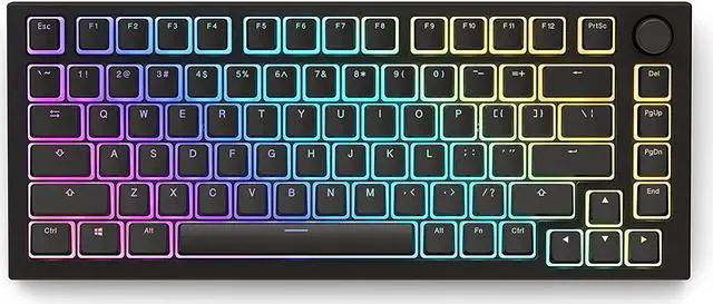 Alt view image 4 of 7 - Glorious Aura V2 (Black) - PBT Pudding Keycaps for Mechanical Keyboards - ANSI (US), ISO Compatible - Supports Full Size, TKL, 75%, 60% Layouts