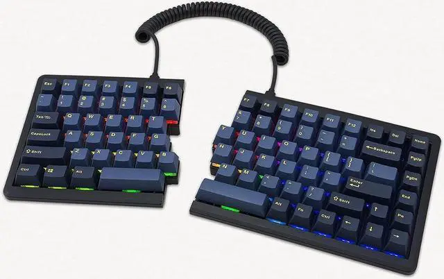 Alt view image 7 of 7 - Mistel Doubleshot PBT Keycaps for Mechanical Keyboard with Cherry MX Switches and Clones, 108 Keys Plus Extra 11 Keys Set, PBT Keycaps with 6.25U Space Bar for PC Gaming Keyboard, Glaze Blue