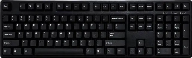 Alt view image 4 of 7 - Mistel Doubleshot PBT Keycaps for Mechanical Keyboard with Cherry MX Switches and Clones, OEM Profile 108 Keys Plus Extra 11 Keys Set, PBT Keycaps with 6.25U Space Bar for PC Gaming Keyboard, Black