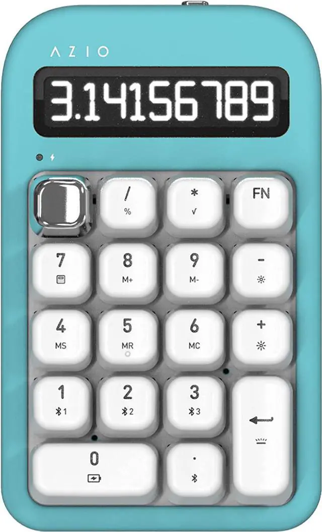 Alt view image 7 of 13 - AZIO IN409 IZO Number Pad - Red Switches in Mint Daisy