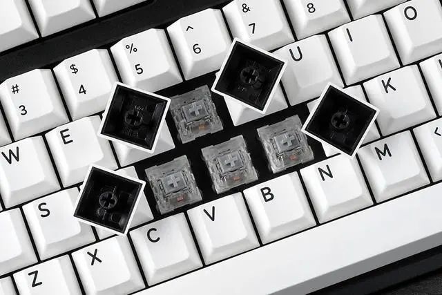 Alt view image 5 of 7 - Drop DCX Black-on-White Keycap Set, Doubleshot ABS, Cherry MX Style Keyboard Compatible with 60%, 65%, 75%, TKL, WKL, Full-Size, 1800 layouts and More (Black-on-White)