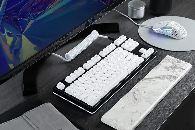 Alt view image 7 of 7 - Drop DCX Black-on-White Keycap Set, Doubleshot ABS, Cherry MX Style Keyboard Compatible with 60%, 65%, 75%, TKL, WKL, Full-Size, 1800 layouts and More (Black-on-White)