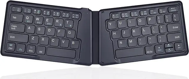 Alt view image 8 of 14 - Perixx PERIBOARD-805E US, Wireless Foldable Ergonomic Bluetooth Keyboard, Ultra-Thin X Type Keys, Compatible with iOS, Android, or Windows Smartphone, Tablet, or Laptops, US English
