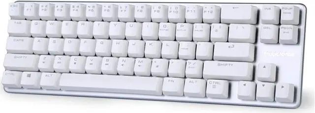 Main image of Qisan Happy Deals 10% Discount off Mechanical Keyboard Gaming Keyboard Blue Switch 68-Keys Mini Design (60%) Gaming Wired Keyboard White Silver Magicforce