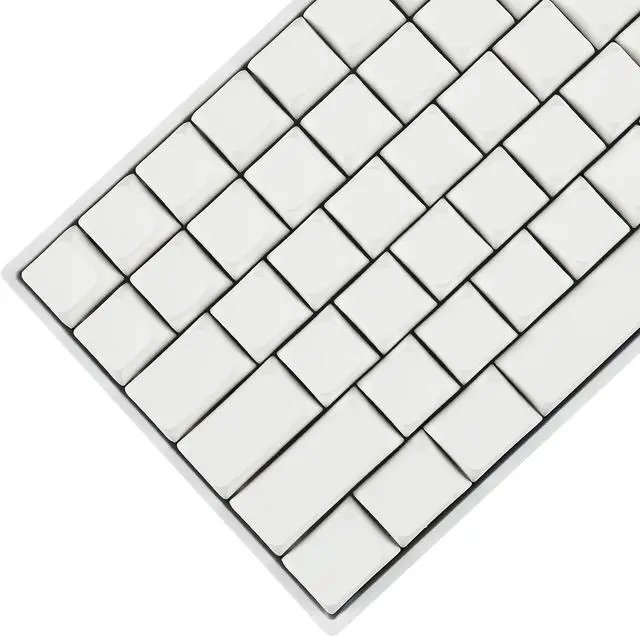Alt view image 4 of 6 - YMDK 124 Key White Blank ZDA XDA V2 Keycaps PBT Keycap for MX Keyboard 104 87 61 Melody 96 KBD75 ID80 GK64 SP84