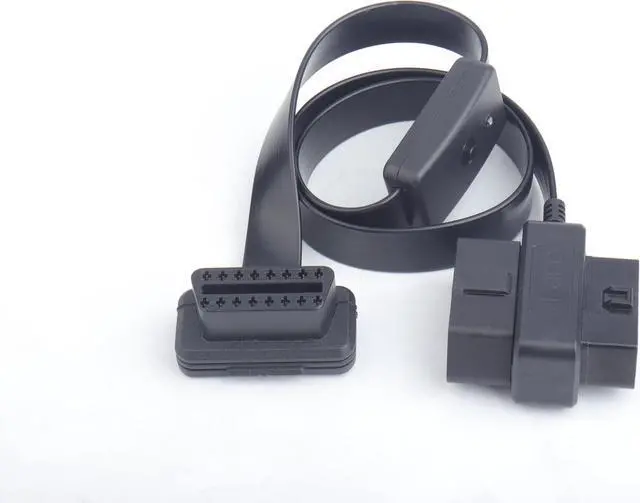 Alt view image 2 of 3 - iKKEGOL 60cm OBD II OBD2 16 Pin Car Diagnostic Splitter Cord Male to Dual Female Extension Cable Adapter with Power Switch