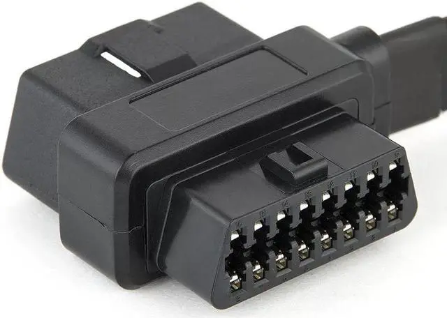 Alt view image 3 of 5 - iKKEGOL 30cm 16 Pin OBD II OBD2 Splitter Cable Car Diagnostic Female to 1x Male and 1 x Female Extension Cord Adapter