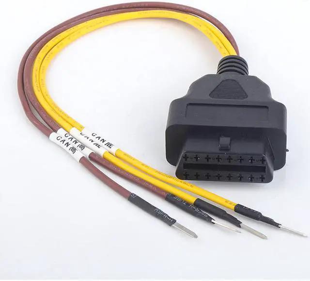 Main image of iKKEGOL 1ft Feet 30cm/12 16 Pin J1962 OBD2 OBD-II Female Connector to Open Plug Wire
