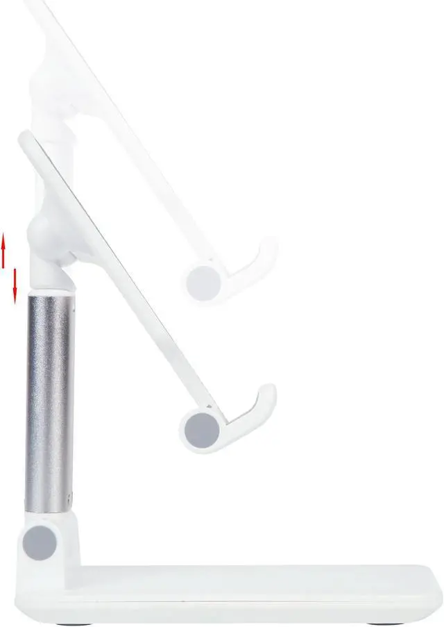 Alt view image 3 of 5 - iKKEGOL Cell Phone Stand, Full Foldable Phone Holder with Mirror, Adjustable Angle&Height Desktop Phone Dock Cradle Compatibles with Smartphone, Android Phones, Tablets