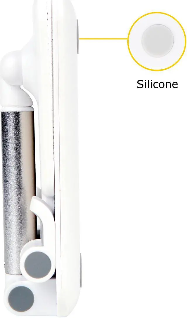 Alt view image 4 of 5 - iKKEGOL Cell Phone Stand, Full Foldable Phone Holder with Mirror, Adjustable Angle&Height Desktop Phone Dock Cradle Compatibles with Smartphone, Android Phones, Tablets