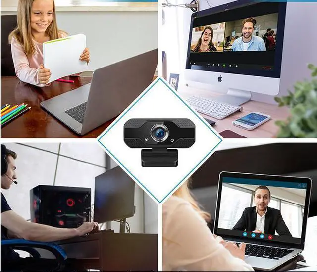 Alt view image 2 of 5 - iKKEGOL HD 1080P USB Webcam with Microphone, Computer Laptop Clip-on Camera for Zoom Classes, Live Streaming, Conference, Gaming, Onilne Lecture, Video Calling Chatting