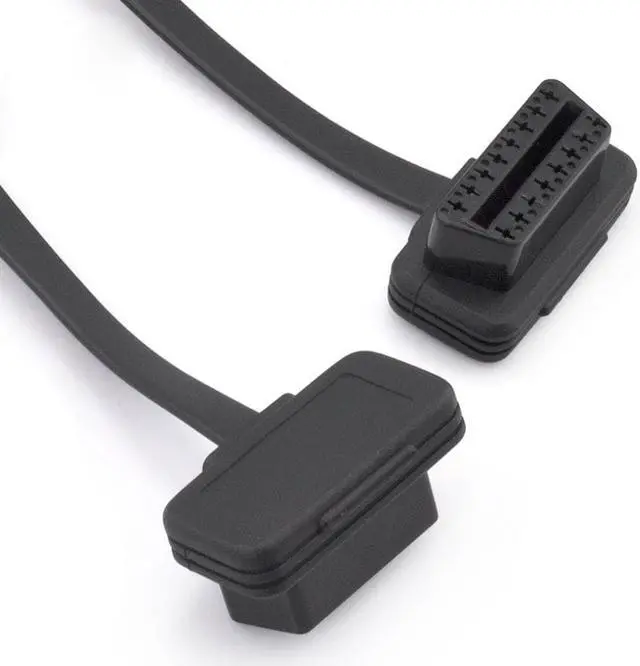 Alt view image 5 of 6 - iKKEGOL OBD2 OBDII 1 to 2 Ultra Low Profile 16 Pin Male to Female Y Splitter Cord Diagnostic Extension Cable with Individually Power Switch 50cm / 20"