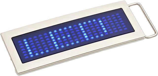 Alt view image 2 of 3 - iKKEGOL Programmable Blue DIY Text Name Flash LED Chrome Scrolling Belt Buckle Disc Christmas Xmas Party Gift (Blue)