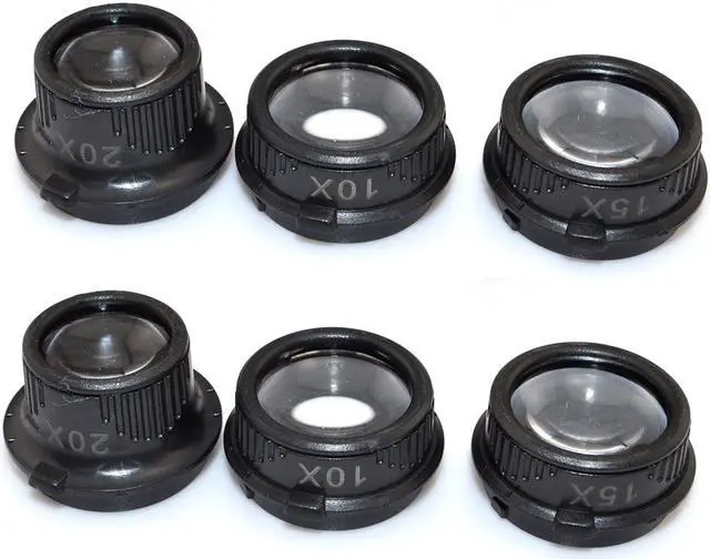 Alt view image 6 of 7 - iKKEGOL 10X 15X 20X 25X LED Double Eye Jeweler Watch Repair Magnifying Glasses Loupe Magnifier 9892G