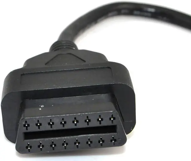 Alt view image 2 of 4 - iKKEGOL 1ft Feet 30cm/12" OBD II OBD2 16 Pin Male to Female Extension Cable Car Diagnostic Extender Cord Adapter