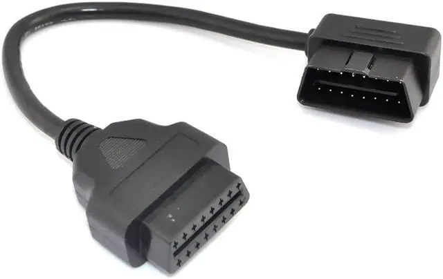 Alt view image 3 of 4 - iKKEGOL 1ft Feet 30cm/12" OBD II OBD2 16 Pin Male to Female Extension Cable Car Diagnostic Extender Cord Adapter