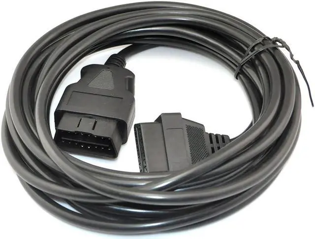 Alt view image 2 of 3 - 16 Pin Male to Female OBD2 OBDII Extension Cable Car Diagnostic Extender 5M 16ft