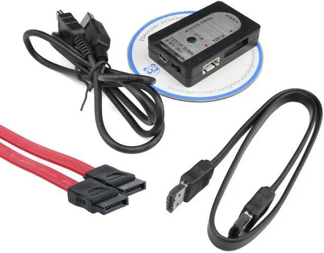 Alt view image 6 of 7 - iKKEGOL USB 2.0 to 2.5" 3.5" 5.25" inch HDD Hard Drive E-SATA SATA OTB Converter Adapter