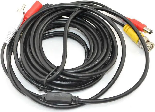 Alt view image 3 of 3 - iKKEGOL 16ft 5M Video Audio 12V Power DVR Security CCTV Camera RCA BNC Cable Cord Lead