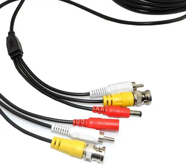 Alt view image 3 of 5 - iKKEGOL 33ft 10M Video Audio 12V Power DVR Security CCTV Camera RCA BNC Cable Cord Lead