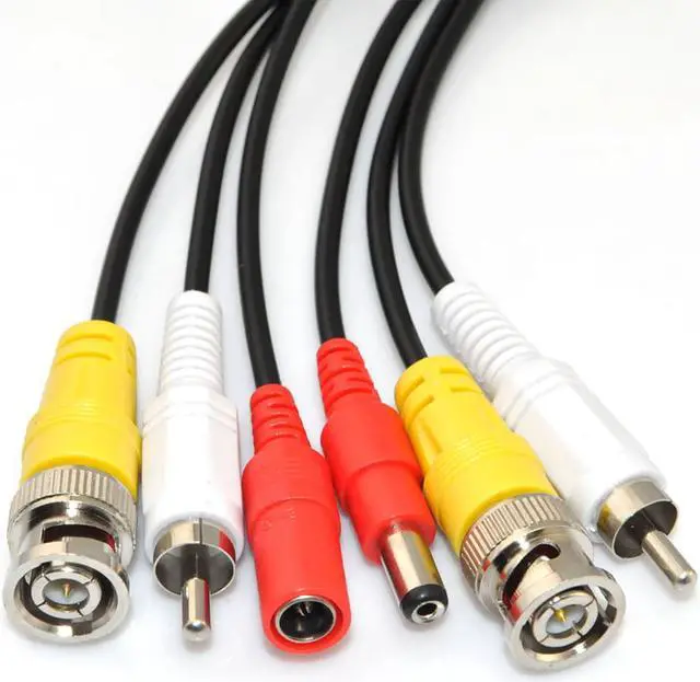 Alt view image 5 of 5 - iKKEGOL 33ft 10M Video Audio 12V Power DVR Security CCTV Camera RCA BNC Cable Cord Lead