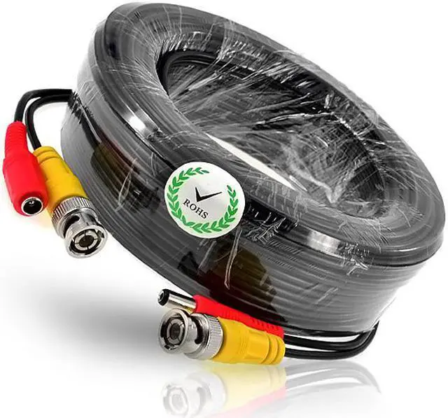 Alt view image 3 of 6 - iKKEGOL 20M 66ft BNC Video DC Power Extension Cable for CCTV Camera DVR
