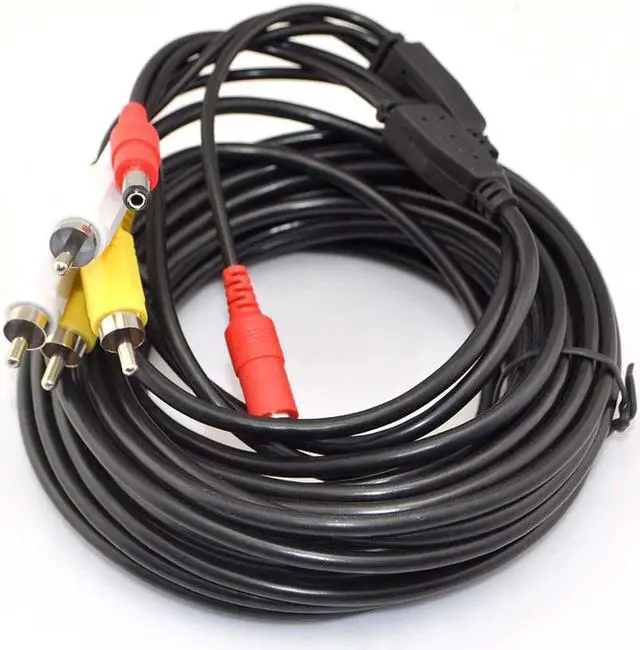 Alt view image 5 of 6 - iKKEGOL 10M 33ft BNC CCTV Camera 12V Powered Video Extension Cable for DVR Security Camera