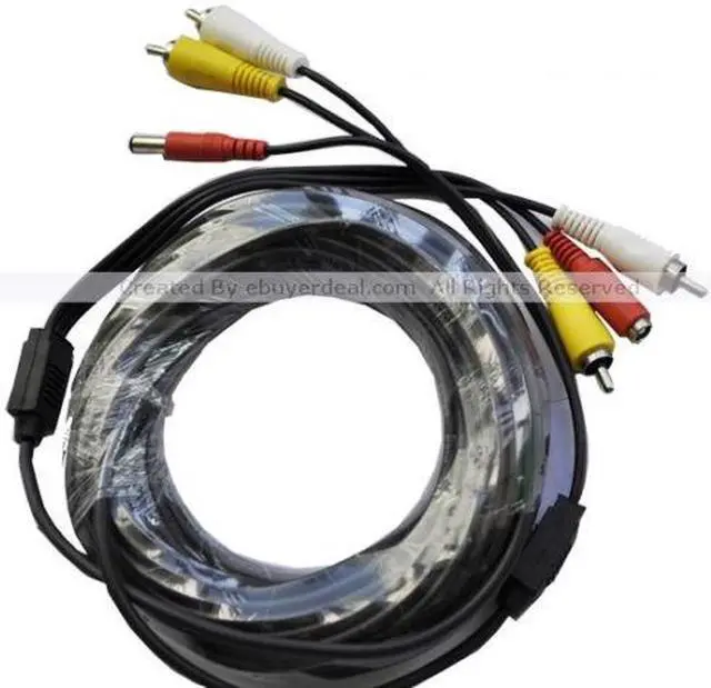 Alt view image 3 of 4 - iKKEGOL 15M 49 ft BNC CCTV Camera 12V Powered Video Extension Cable for DVR Security Camera