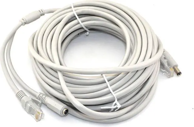 Alt view image 4 of 5 - iKKEGOL 33ft 10M Cat5 Network Ethernet LAN Power Cable for CCTV IP Camera WiFi Router N